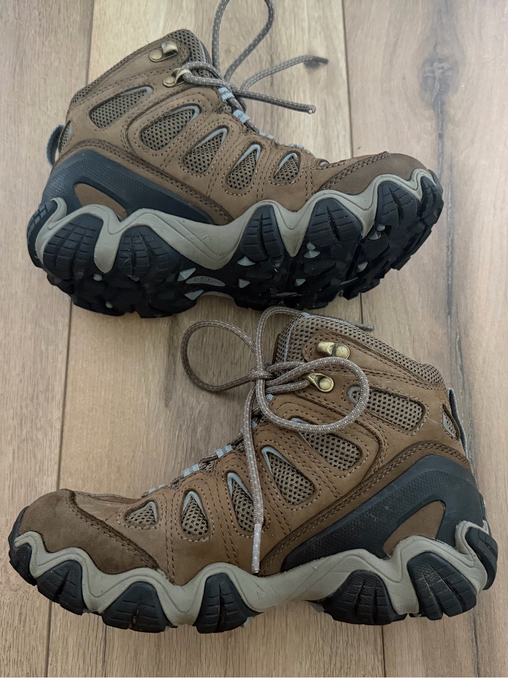 Oboz Sawtooth II Mid B-Dry Hiking Boots Brown Trail Waterproof Women's US Size 6